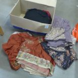 A collection of Indian silk saris **PLEASE NOTE THIS LOT IS NOT ELIGIBLE FOR POSTING AND PACKING**