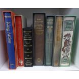 A set of Folio Society books, in slip cases, comprising King Arthur, Easy or Not-so-Easy Pieces, The