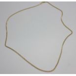 A fine 9ct gold curb chain, 41cm, 4.6g
