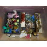 A box of fashion jewellery