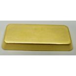 A 100g 999.9 fineness gold bar