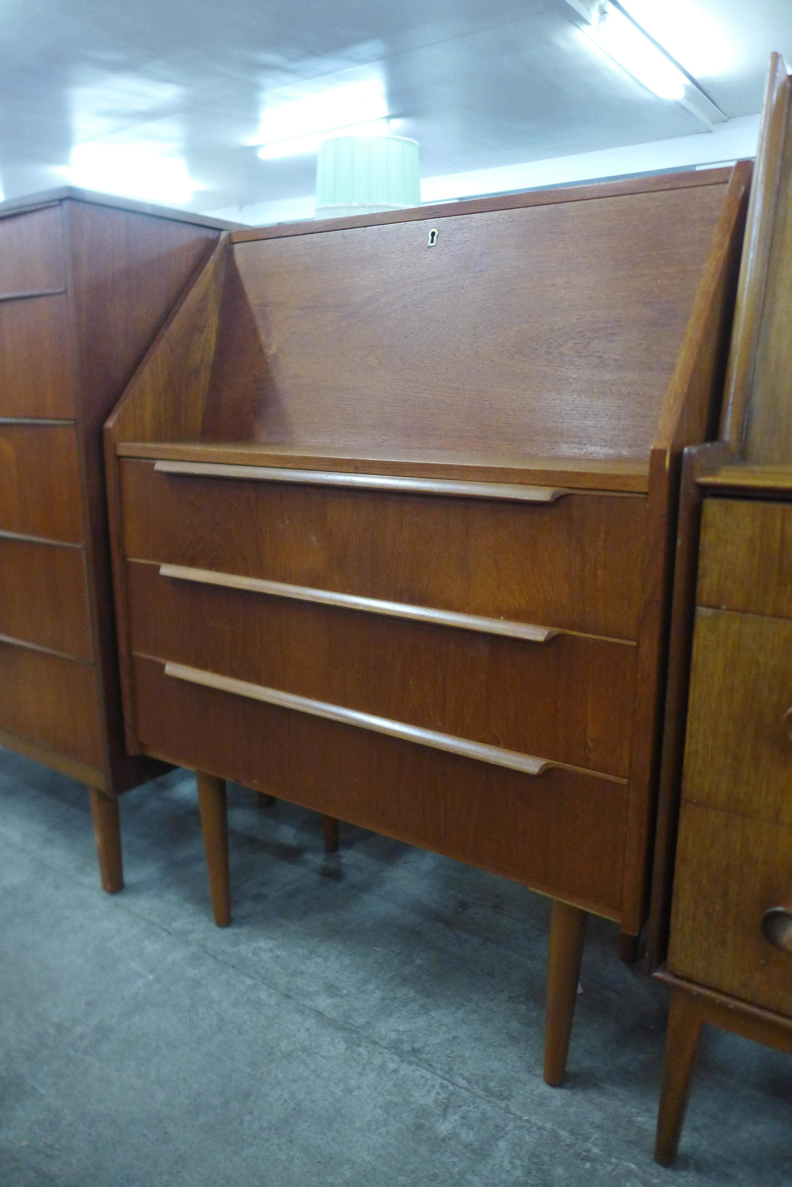 A Danish teak bureau