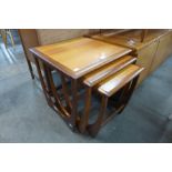 A G-Plan Astro teak nest of tables