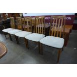 A set of five G-Plan Fresco teak dining chairs