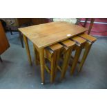 A Poul Hundevad teak nest of tables