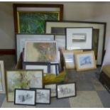 Assorted prints, paintings and maps