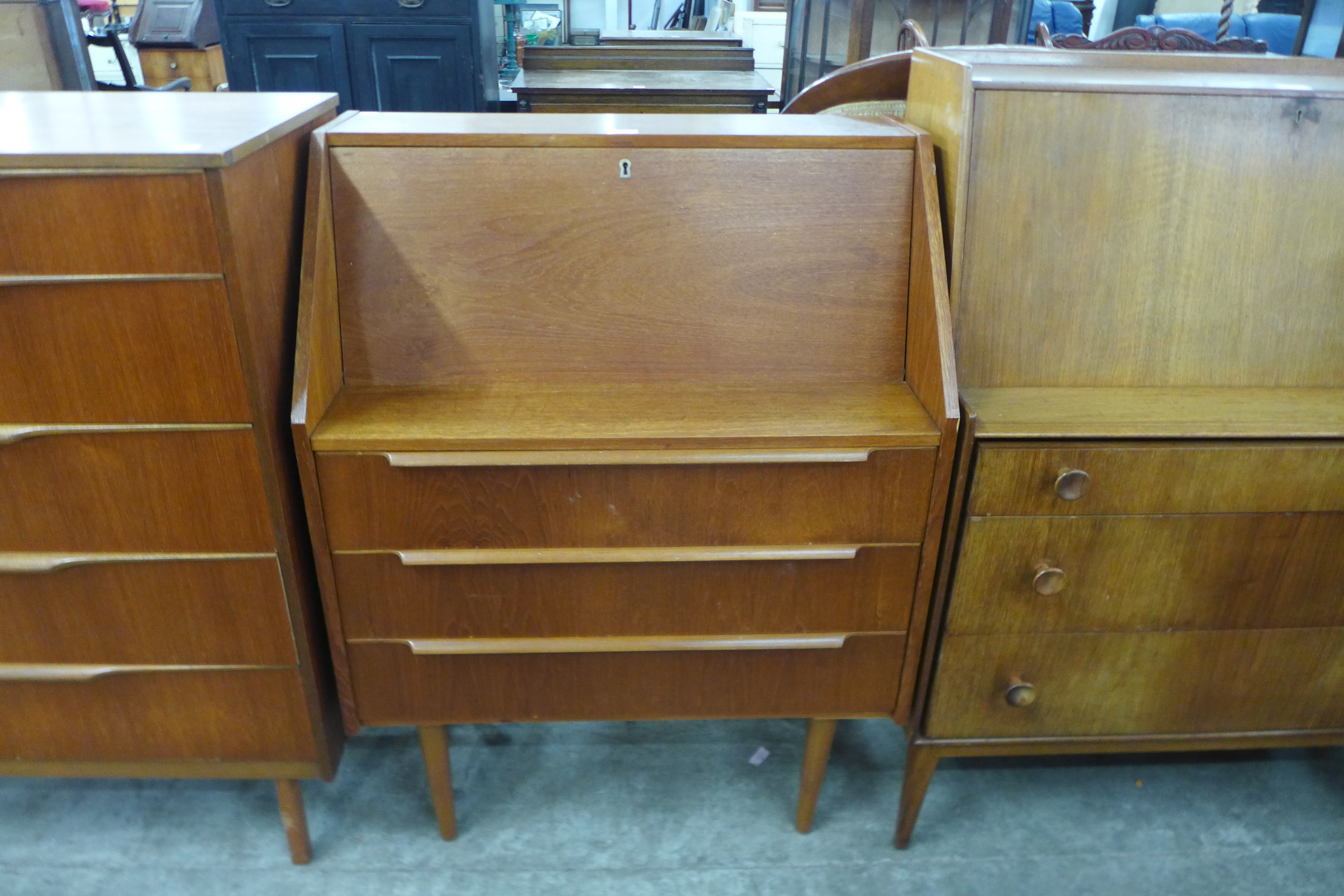 A Danish teak bureau - Image 2 of 2