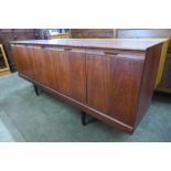 A simulated rosewood sideboard