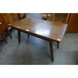 A Beautili walnut folding tea table