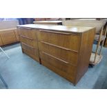 A Danish Steen teak chest of drawers