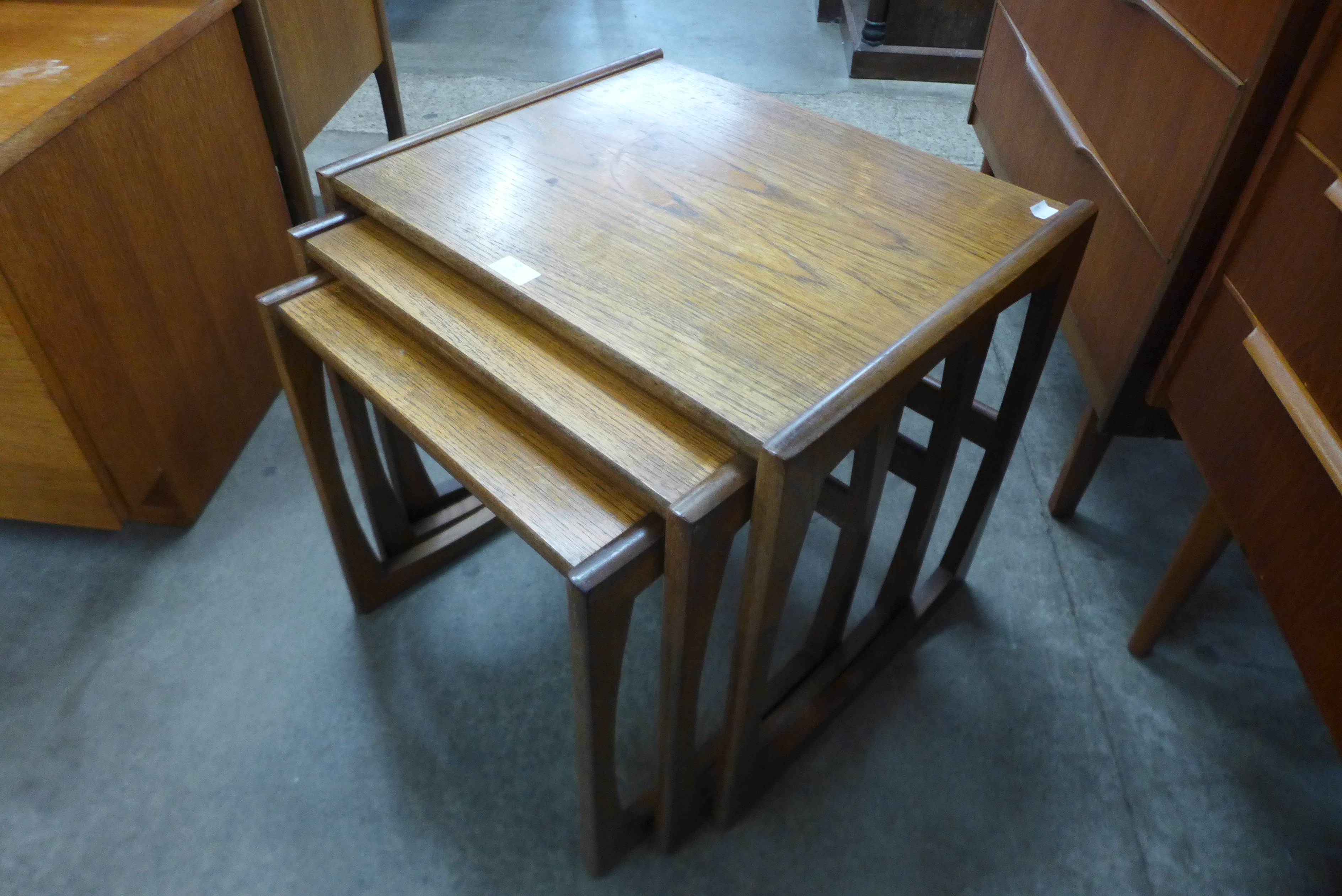 A G-Plan Quadrille teak nest of tables