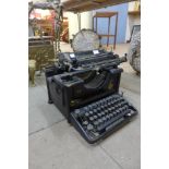 A vintage Remington typewriter