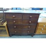 A George III mahogany chest of drawers