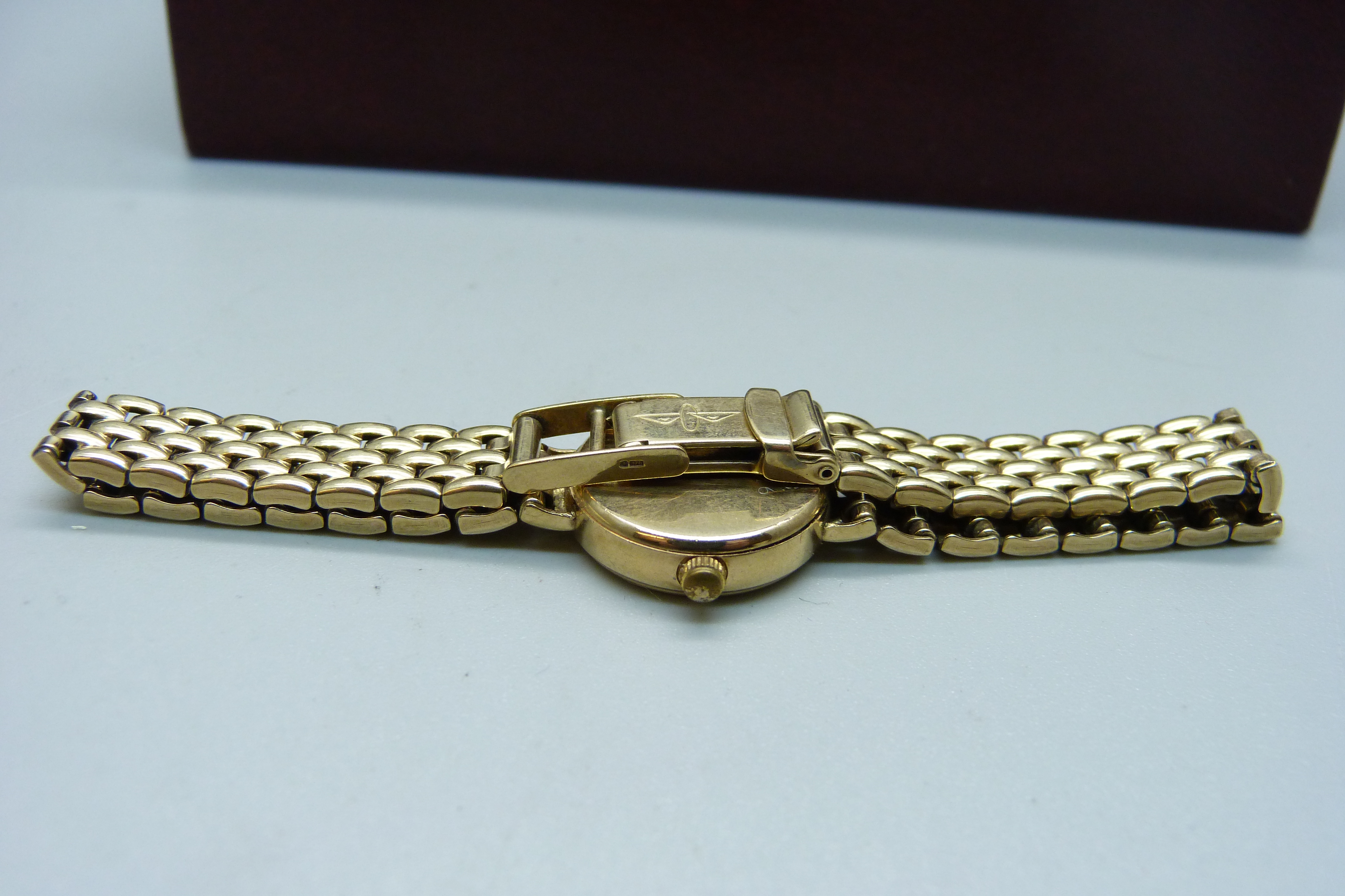 A lady's 9ct gold Rotary wristwatch, boxed, gross weight 17.3g - Image 3 of 9