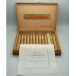 Twelve King Edward Invincible Deluxe cigars, boxed