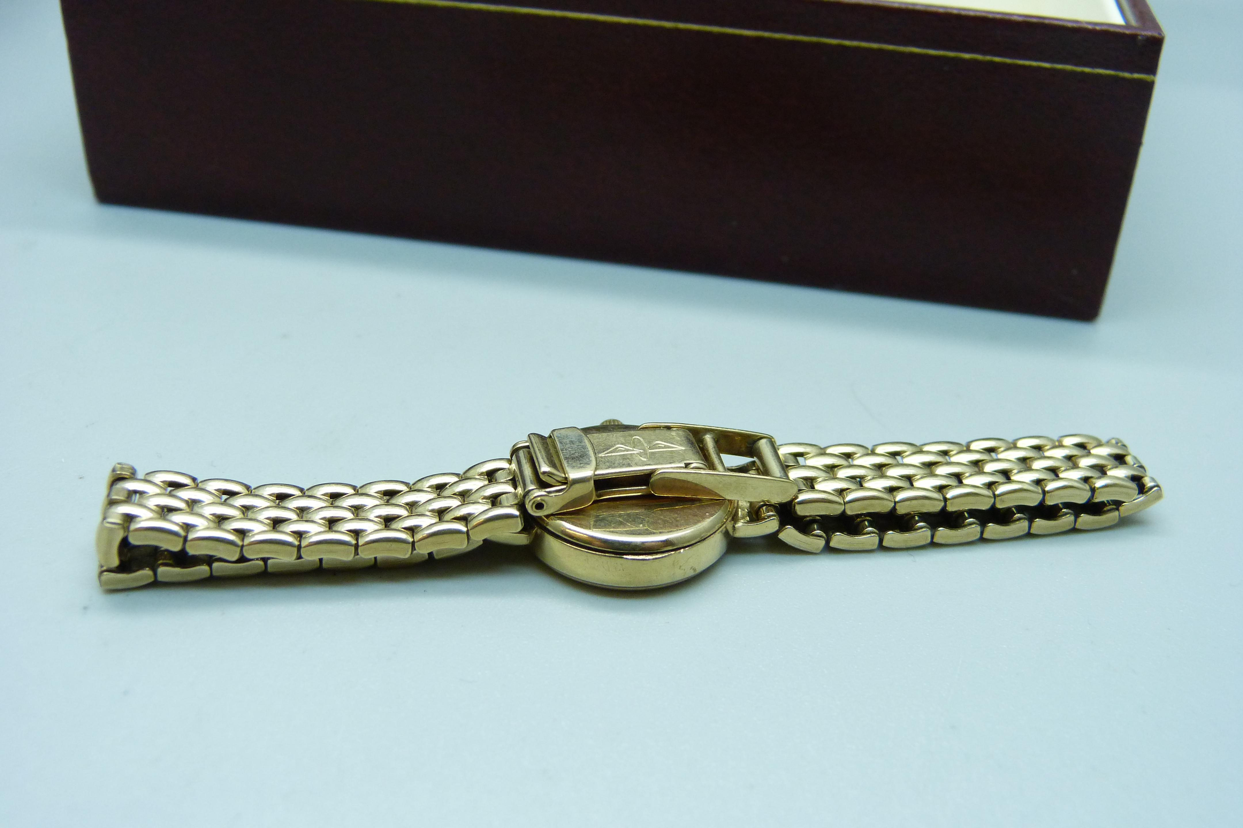 A lady's 9ct gold Rotary wristwatch, boxed, gross weight 17.3g - Image 5 of 9