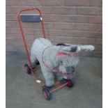 Childsplay walker push-a-long donkey on wheels, made in England **PLEASE NOTE THIS LOT IS NOT