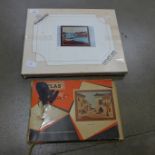 Two vintage marquetry kits **PLEASE NOTE THIS LOT IS NOT ELIGIBLE FOR POSTING AND PACKING**