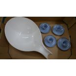 A Villeroy and Boch fruit bowl and four Johann Haviland egg cups **PLEASE NOTE THIS LOT IS NOT
