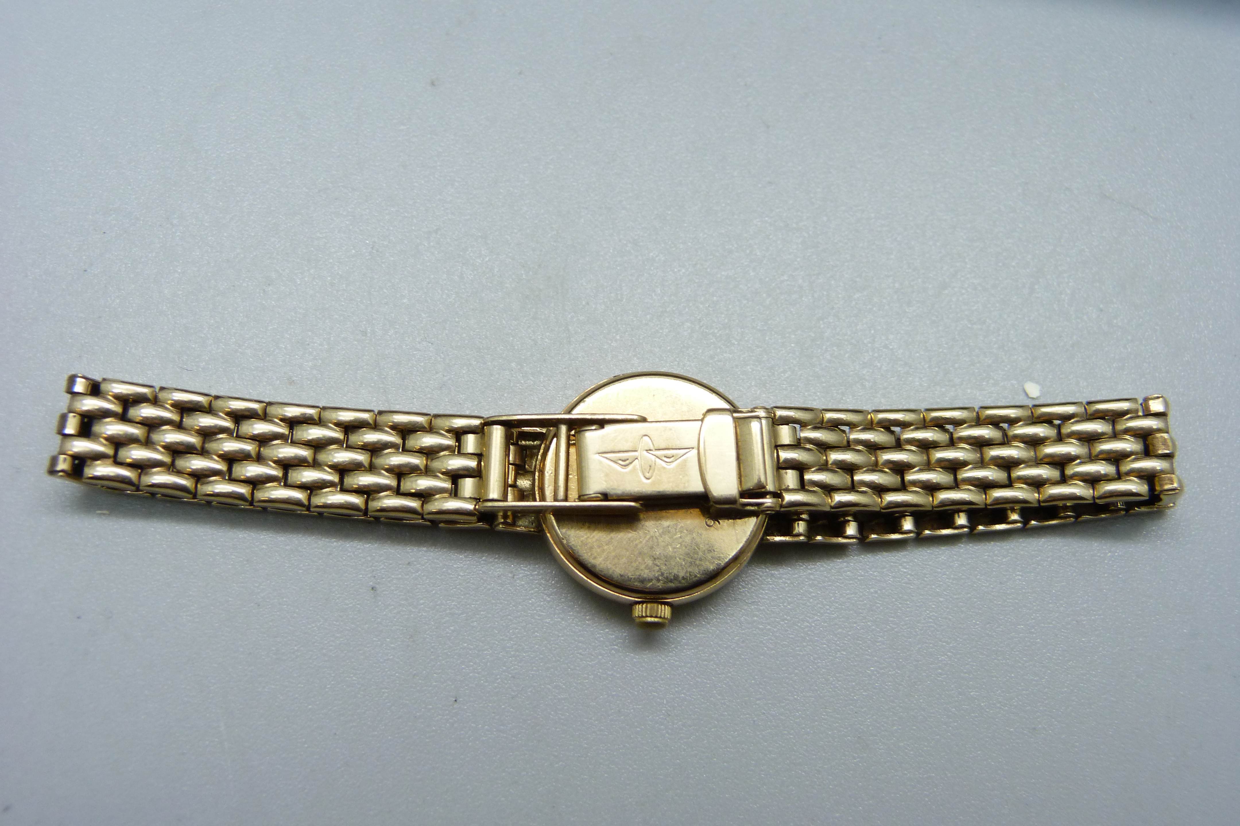 A lady's 9ct gold Rotary wristwatch, boxed, gross weight 17.3g - Image 4 of 9