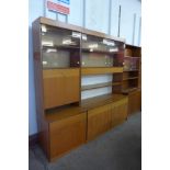 A teak room divider