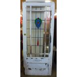 An Arts Deco stained glass door