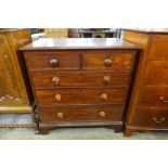 A George III mahogany bachelors chest of drawers