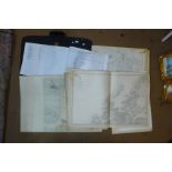 A large folio of Admiralty maps