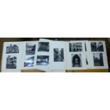A folio of 1970's black and white photographs, Sarlat, Dordogne, France