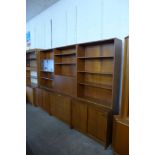 A large Danish teak bookcase