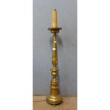 An ecclesiastical brass lamp