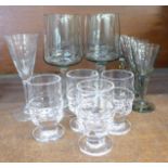 A collection of 1960s and 1970s Scandinavian glasses including one Orrefors, Ittala, (6,4,4 and 1)