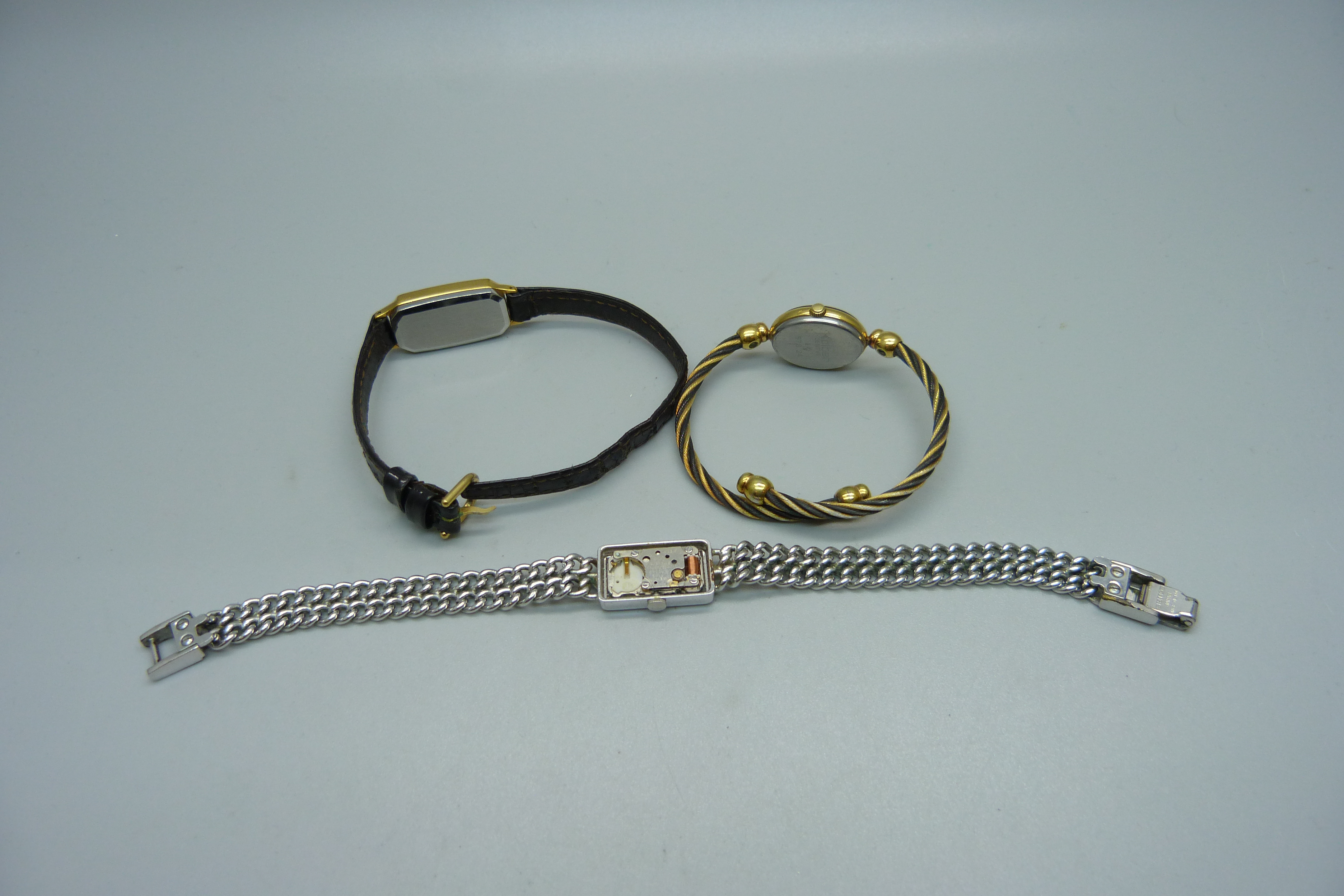 A lady's Tissot wristwatch, a Seiko wristwatch, lacking back and a Kolber wristwatch - Image 3 of 3