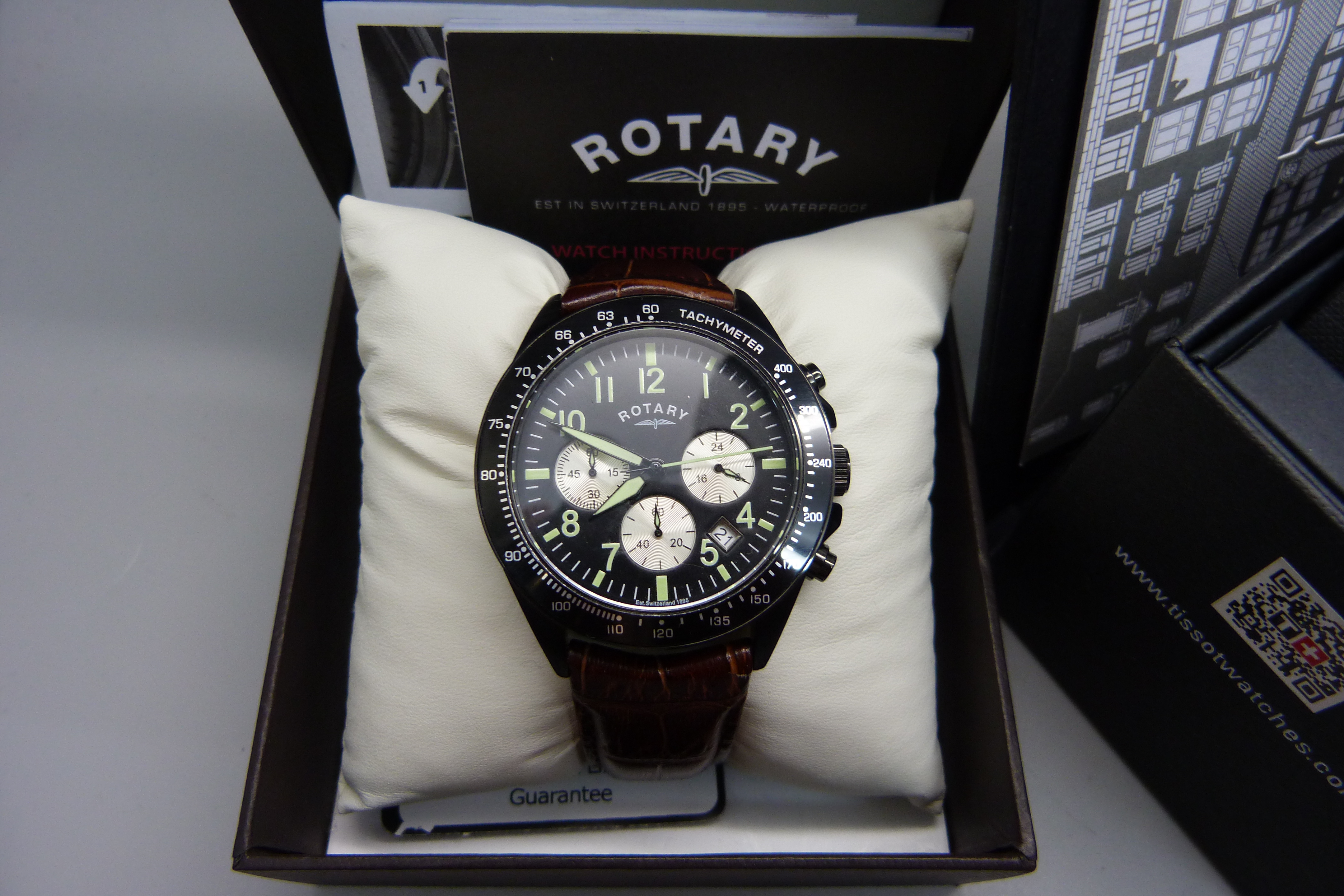A gentleman's boxed Tissot wristwatch and a gentleman's boxed Rotary wristwatch - Image 2 of 5