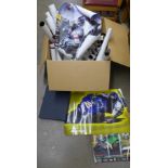 A box of Moto GP, Superbikes and other motorcycle posters, 1990s/2000s **PLEASE NOTE THIS LOT IS NOT