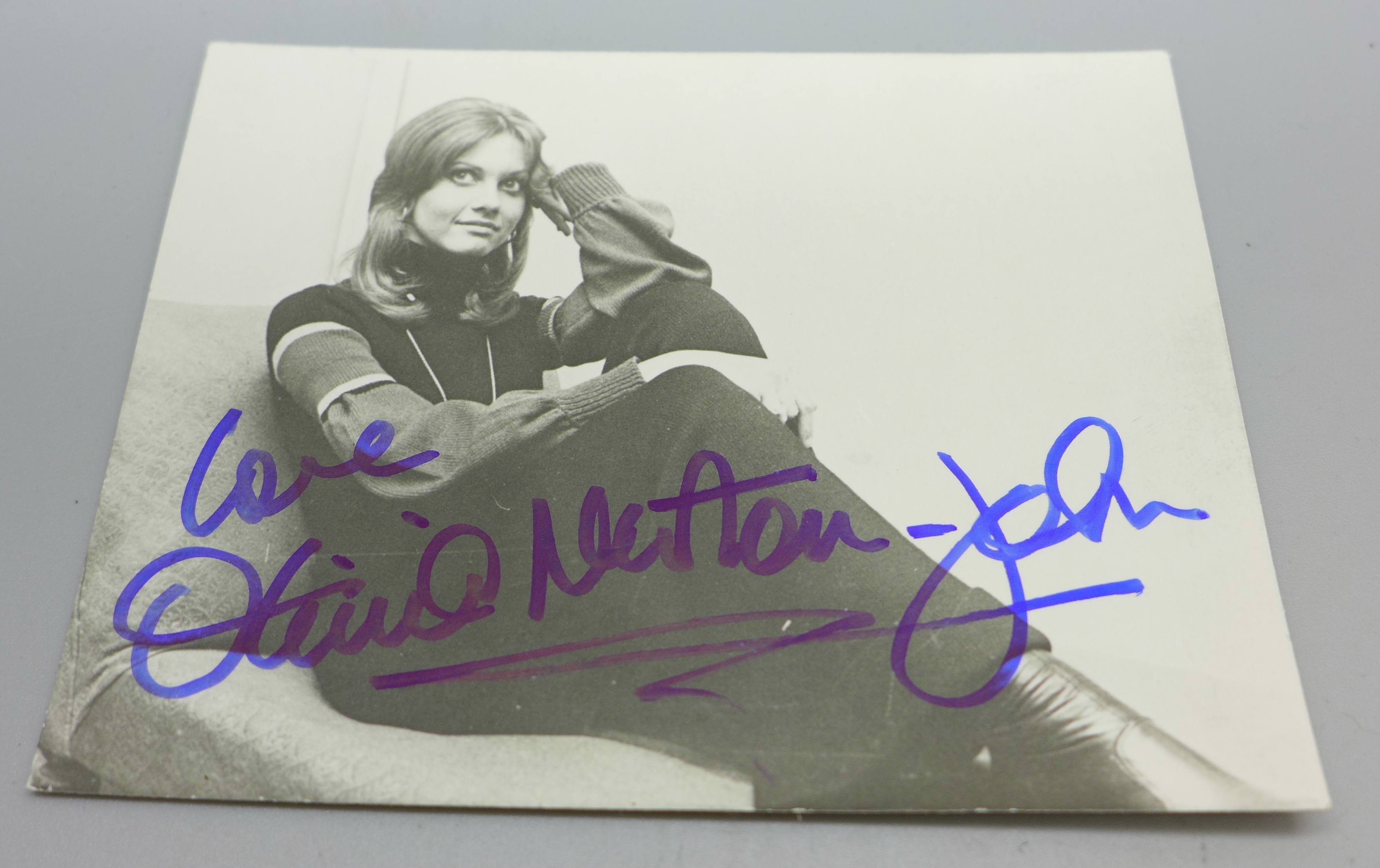 Olivia Newton-John autographed photograph