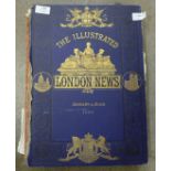 A bound hardback London Illustrated news volume, January to June 1900, Vol 116, 900 pages, boards