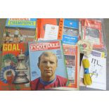 A collection of early Nottingham Forest programmes including Wembley and other Wembley programmes