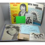 A pop music scrapbook with autographs of Connie Francis, Neil Sedaka, Carole Deene, Susan Maugn,