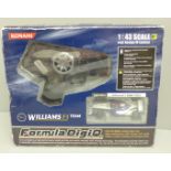 A Konami 1/43 scale Williams F1 BMW FW25 car, boxed