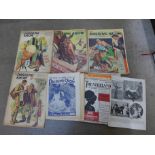 A collection of fifteen original theatre/picture show magazines from 1913 onwards: Theatreland (