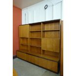 A G-Plan teak sectional wall unit