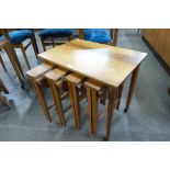 A Poul Hundevad walnut nest of tables