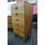 A G-Plan Quadrille teak chest of drawers