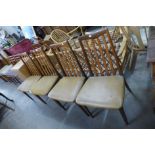A set of four G-Plan Fresco teak dining chairs