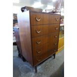 A Meredew afromosia chest of drawers