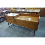 A Meredew teak five drawer sideboard