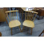 A pair of Danish Farstrup beech chairs