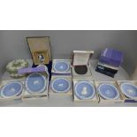 A collection of Wedgwood Jasperware including Star Sign designs