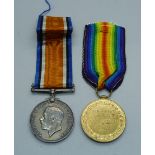 A pair of WWI medals to 128948 Pnr. H. Garner RE